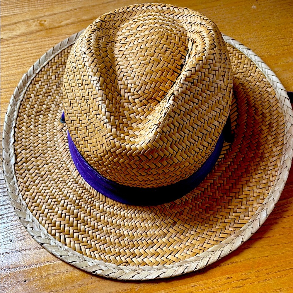 Straw Hat from
Pennsylvania folk with Purple Band